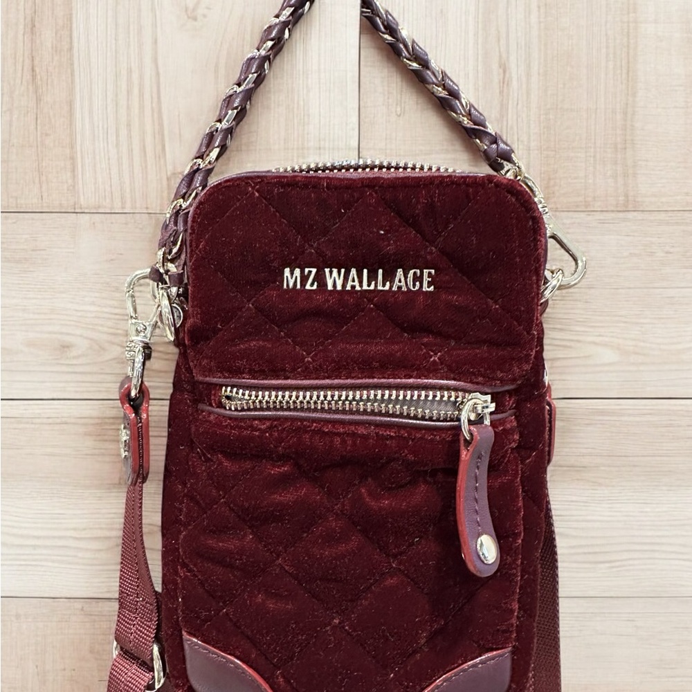 MZ Wallace Burgundy Crossbody Bag